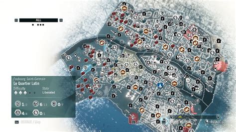 assassin's creed unity collectibles map.